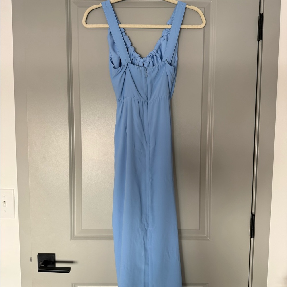 Abercrombie and Fitch Cinched Neck Slip Midi Dress - Picture 5 of 6